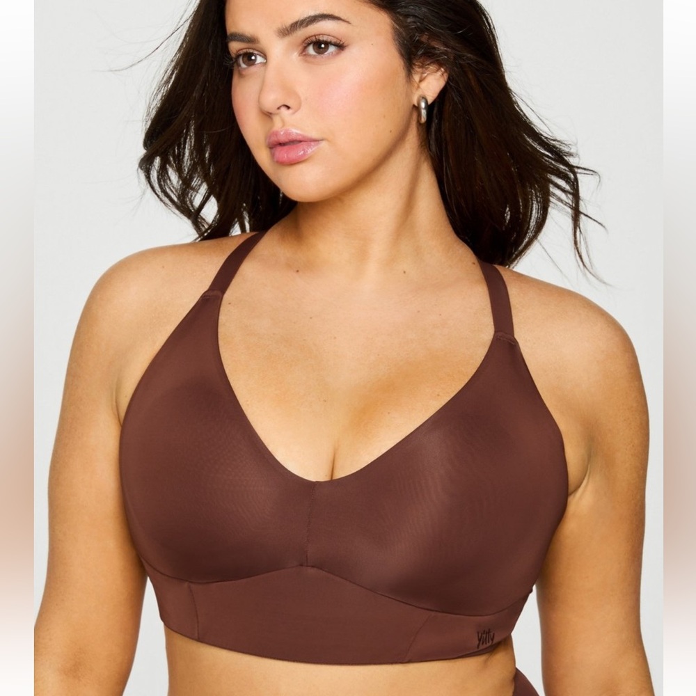 NWT YITTY Brown Smoothed Reality Plunge Bra, XL